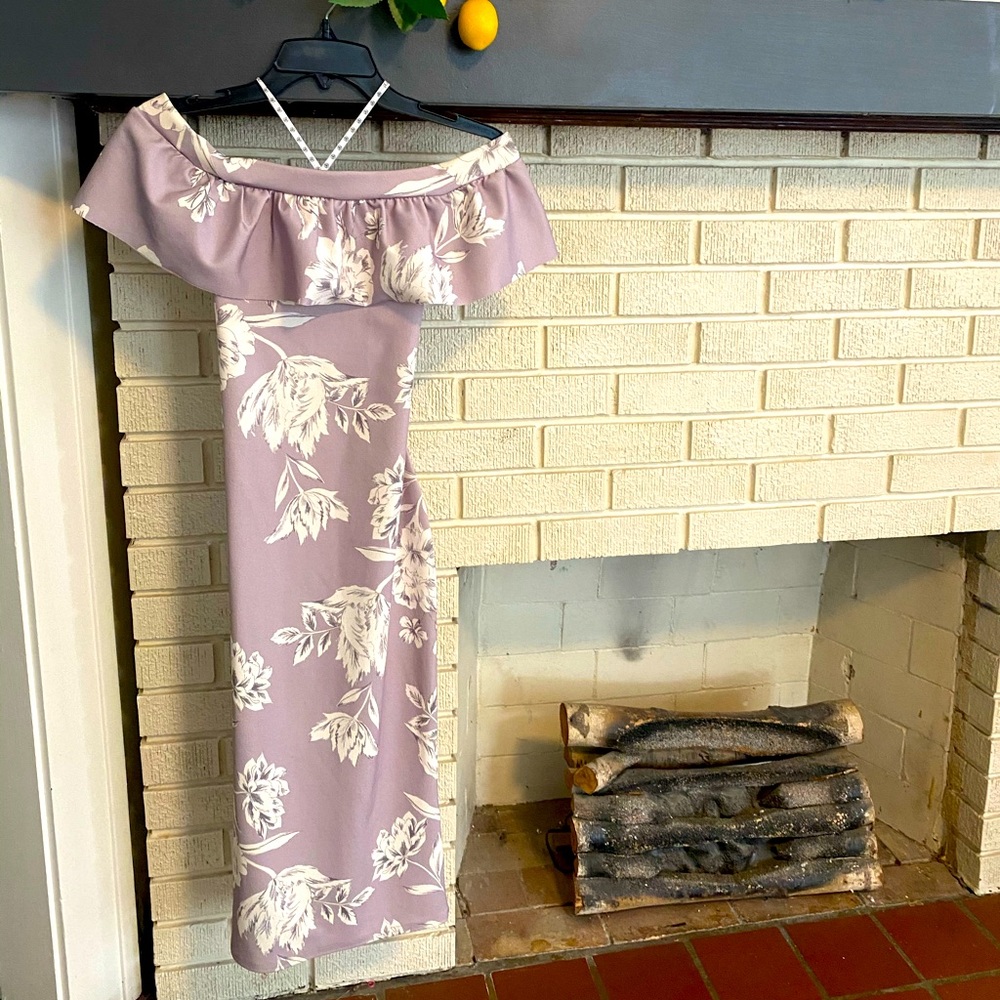 Missguided lavender bodycon dress